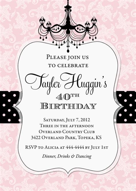 birthday invite templates|adult birthday invitation templates free.